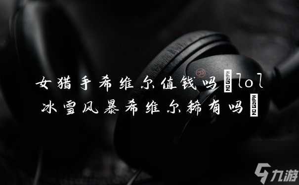 女猎手希维尔的价值分析